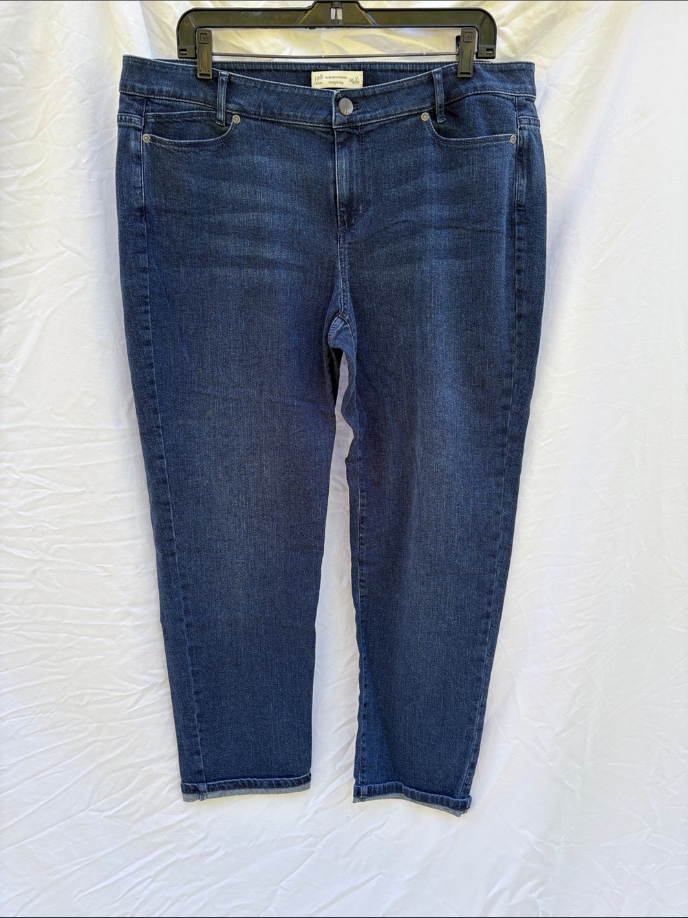 J. Jill Dark Indigo Ankle Crop Jeans